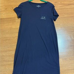Vineyard Vines Navy Blue T-Shirt Dress